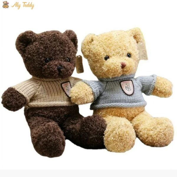 Teddy Bear 50cm, Soft and Fluffy Sweater