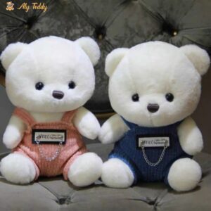 Teddy Bear Wearing High Quality Velvet Bib